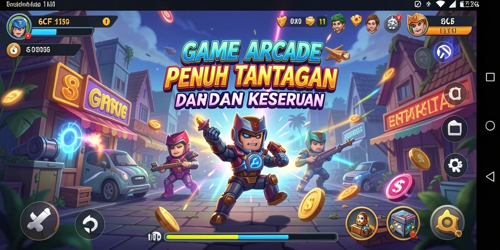 Screenshot gameplay menampilkan aksi seru di 6CF