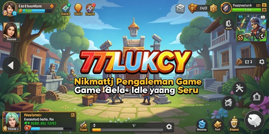 Screenshot 777LUKCY menampilkan gameplay yang menarik dan santai dari genre Idle.