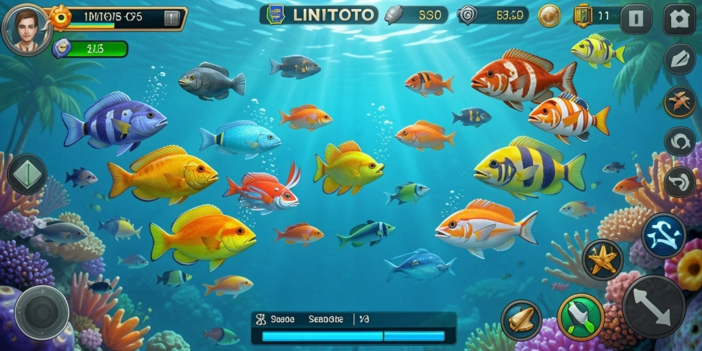 Tampilan gameplay Tembak Ikan yang menarik di LINITOTO.
