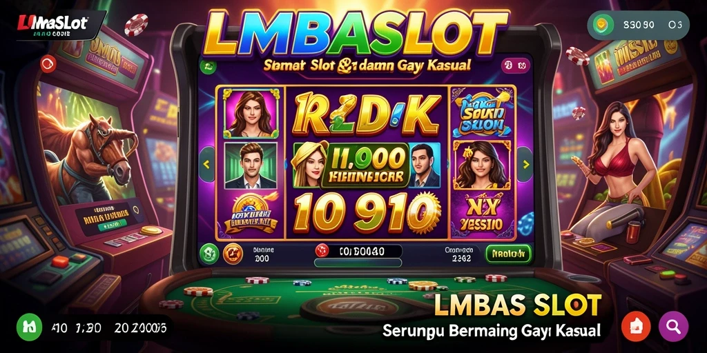 Tampilan menawan permainan LMBASLOT dengan berbagai slot.