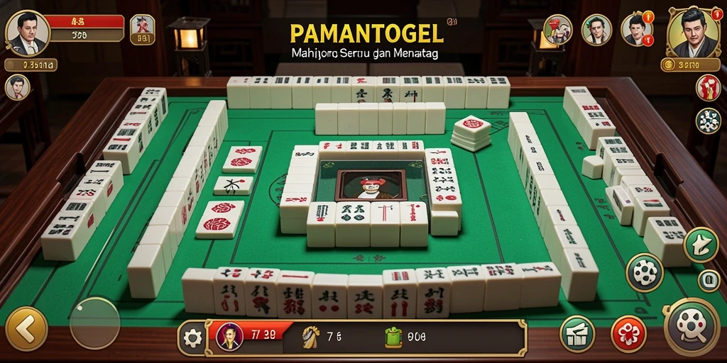 Screenshot permainan Mahjong yang menarik dan menantang di PAMANTOGEL.